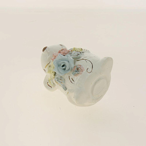 Копилка крыса мини мальчик лепка большая глазурь белая (ак-22742) 000000000001191948