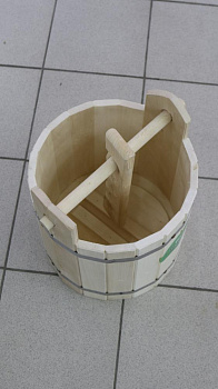 Кадка с гнетом 25л БАННАЯ ЛИНИЯ липа 000000000001187959