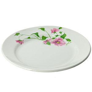 Мелкая тарелка Клематис Кубаньфарфор, 20 см 000000000001005833