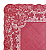 Салфетка Niklen кружевная термо 30х45см, красная 100% ПВХ 6598 000000000001190770