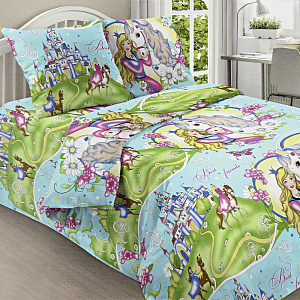 Комплект постельного белья 1,5-спальный Сладкие сны Принцесса 100%хлопок поплин 110гр/м рисунок 1562 000000000001176749