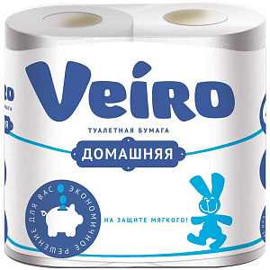 Veiro Домашняя т/б 2 сл 4 рул белая 000000000001159563