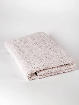 Полотенце махровое 70х130см LUCKY Зигзаг светло-серый хлопок 100% 000000000001214731