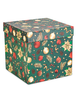 Коробка подарочная 17х17х17см ЗОЛОТАЯ МАГИЯ куб 000000000001228415