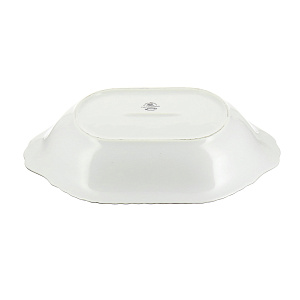 Глубокое овальное блюдо Колосок Porcelaine Czech Gold Hands, 33 см 000000000001136367