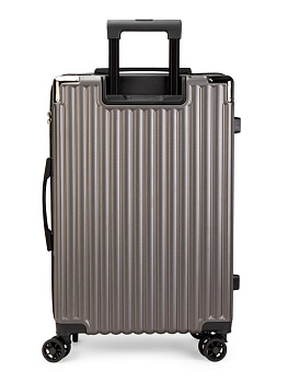 Чемодан на колесах M (42х26х65см) грани графит PC 000000000001226574