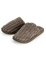 Тапочки домашние 38-39 женские плюшевые коричневый полиэстер/ТПР 000000000001228825