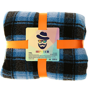 Плед160*130,Пэ 100% клетка гол.R020222 000000000001176124