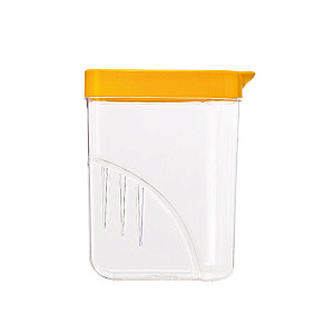 Банка для сыпучих продуктов 1л ПОЛИМЕРБЫТ овал пластик 000000000001058303