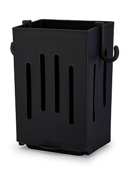 Подставка для столовых приборов 8,5х6х12,8см черный пластик 000000000001228329