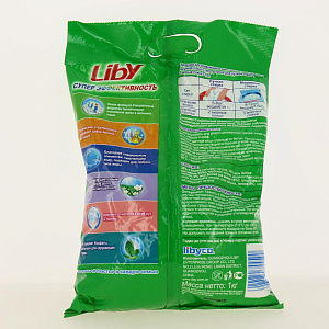 Liby порошок авт Свежесть и Чистота 1кг. 000000000001158619
