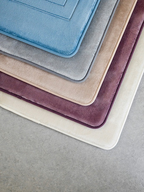 Коврик для туалета 50x60см DE'NASTIA Soft Collection мемори бежевый полиэстер 000000000001229941