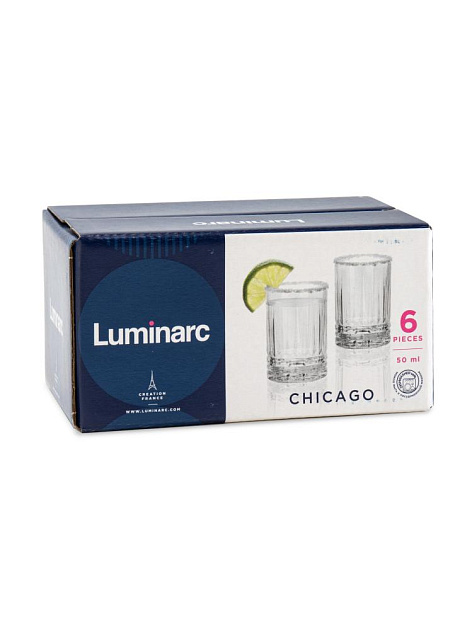 ЧИКАГО Набор стопок 6шт 50мл LUMINARC стекло 000000000001229574