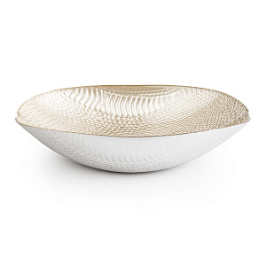 Блюдо овальное 25см GLASSCOM Рептилия Champagne стекло 000000000001211810