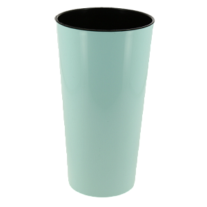 Кашпо для цветов 3л h260мм D140мм GARDENPLAST КАМЕЛИЯ со вставкой мятный пластик 000000000001207379