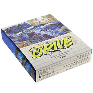 Комплект постельного белья 1,5-спальный DRIVE Велоспорт 100%хлопок поплин 110гр/м рисунок 1627 000000000001169657