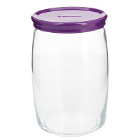 CESNI Банка для сыпучих продуктов 1,1л PASABAHCE Purple стекло/пластик 000000000001057501