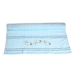 Полотенце махровое Маргаритки Любимый дом, голубой, 50?90 см 000000000001125113