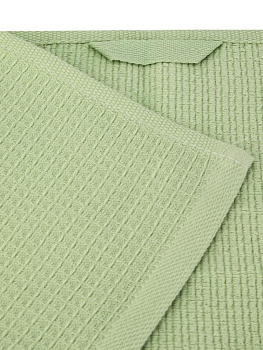 Полотенце кухонное 30х50см LUCKY вафельно-махровое светло-зеленый хлопок 100% 000000000001225103