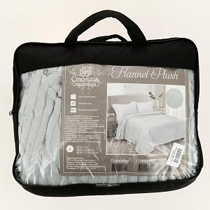 Плед евро Велсофт жаккард, полиэстер 100%, артикул ПлВЖЧ-220 000000000001200932