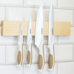 Нож-шеф поварской 18,5см DE'NASTIA бежевый нержавеющая сталь/пластик/термопластичная резина 000000000001211432