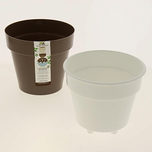 Кашпо/вставка Порто 1л D14,5 H13 мокко 000000000001185591