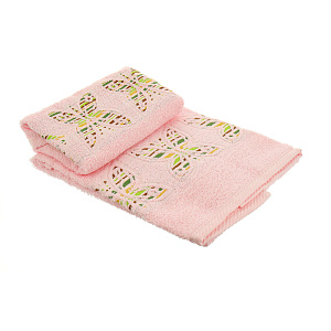 Набор полотенец Нью Фарфала Onda Blu, 40x60 см, 60x100 см, 2 шт. 000000000001123552