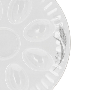 Блюдо для яиц Колосок Porcelaine Czech Gold Hands, 21 см 000000000001136366