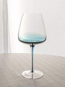 Бокал для вина 600мл DE'NASTIA Gravity синий стекло 000000000001228686