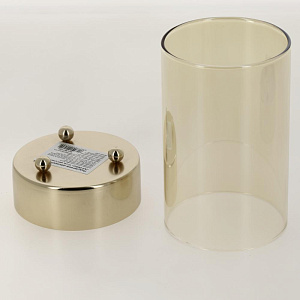 Подсвечник декоративный "ART Deco" 15см металл/стекло золото R011282 000000000001200402