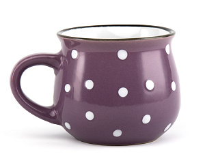 Кружка 350мл Горох в ассортименте глазурованная керамика 000000000001217663