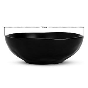 Набор столовой посуды 18 предметов черный матовый керамика 000000000001221531