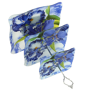 Трехъярусная фруктовница Цветы Olaff 000000000001163554