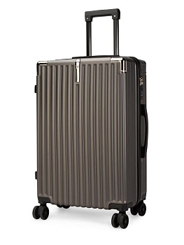 Чемодан на колесах M (42х26х65см) грани графит PC 000000000001226574