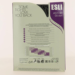 Колготки жен ESLI ASTORI 120 ДЕН р4 NERO 000000000001164602