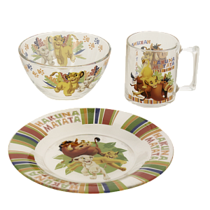 КОРОЛЬ ЛЕВ Набор для завтрака 3 предмета ОСЗ стекло 000000000001205457