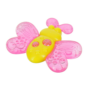 Игрушка-Прорезыватель Бабочка Lubby, от 4 месяцев, силикон, вода 000000000001135446