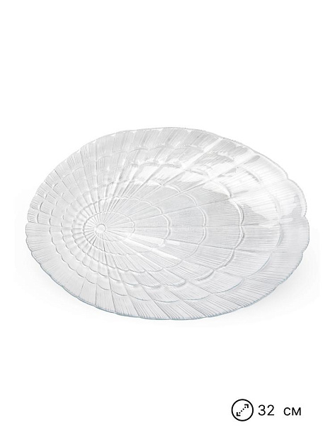 ATLANTIS Блюдо сервировочное 32см PASABAHCE прозрачное стекло 000000000001227290