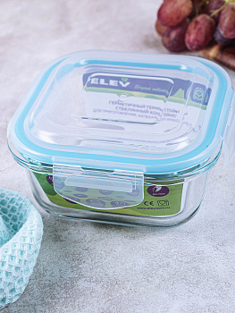 Контейнер 520мл ELEY квадратный стекло 000000000001186805