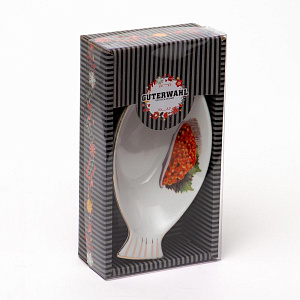 Икорница 4,8х9х17,5см GUTERWAHL Party Time Красная икра фарфор 000000000001197789