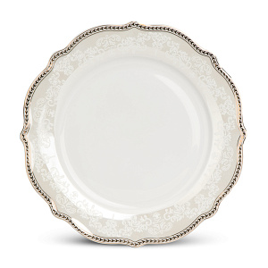 Набор столовой посуды 24 предмета Stephanie золото (обеденная-6шт/десертная-6шт/суповая-6шт/блюдо-2шт/салатник/салфетница/набор специй) фарфор 000000000001219795