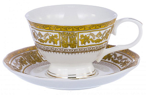 Чайная пара чашка фарфор 220мл/блюдце Шарм подарочная упаковка Паллада Balsford 107-04002 000000000001197837