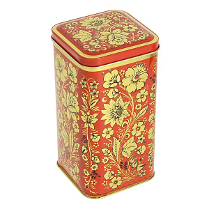 Жестяная банка Хохлома Цветы 000000000001102856