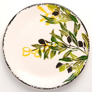 Тарелка десертная 18,5см CERA TALE Оливки керамика глазурованная 000000000001207951