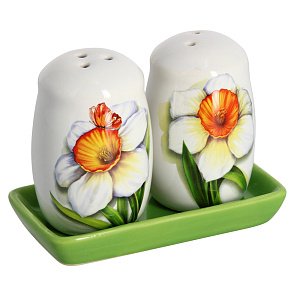 Набор для специй ЧУДОДОМ Нарцисс, фарфор, 2 предмета,  L2520300 000000000001060661