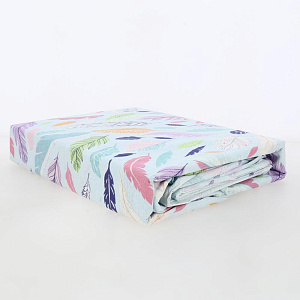 Комплект постельного белья 1,5-спальный ЛЮБОВЬ И ЖИЗНЬ Перья простынь150х215см пододеяльник145х215см наволочки70х70см-2шт белый бязь хлопок 000000000001204728