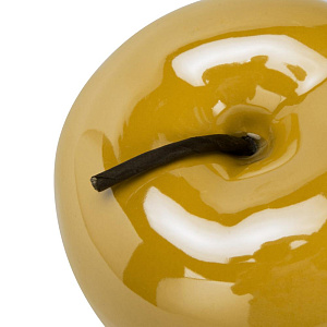 Фигура декоративная 10см Яблоко жёлтый керамика 000000000001209229