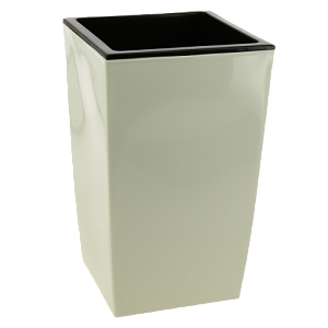 Кашпо для цветов 2,5л 160х160х260мм GARDENPLAST ЖАСМИН со вставкой бежевый пластик 000000000001207380