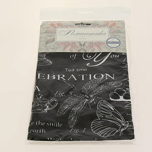 Фартук 60х70 рогожка.100%хлопок.Версаль черный587255 000000000001188753