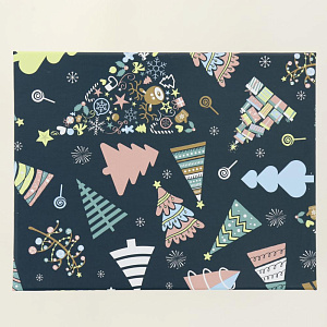 Коробка подарочная 19x15x9см РУТАУПАК В ожидании праздника прямоугольная 000000000001208350